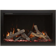 Amantii 44 Inch Traditional Lumina Smart Electric Fireplace, Indoor/Outdoor, Built-In Heater, WiFi, Crackling Sound, TRD-44