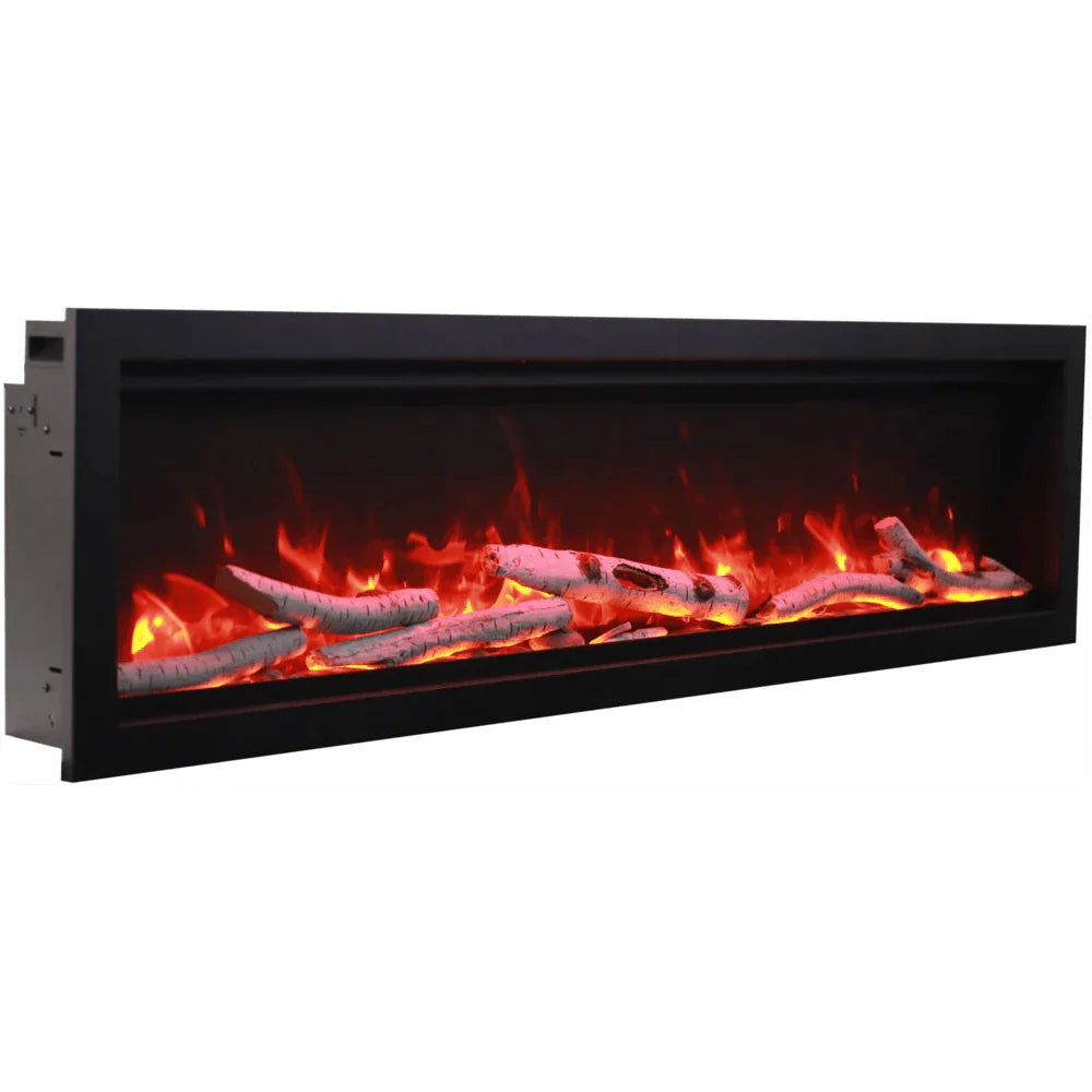 Amantii 100 Inch Symmetry Bespoke Electric Fireplace, Built-In, Indoor/Outdoor, WiFi, Bluetooth, SYM-100-BESPOKE