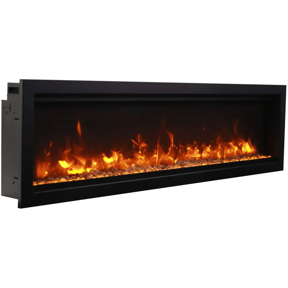Amantii 100 Inch Symmetry Bespoke Electric Fireplace, Built-In, Indoor/Outdoor, WiFi, Bluetooth, SYM-100-BESPOKE