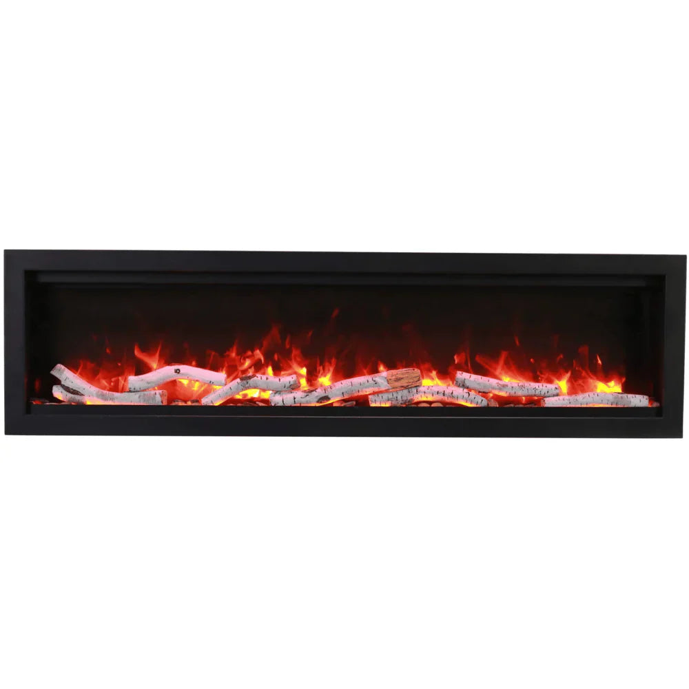 Amantii 100 Inch Symmetry Bespoke Electric Fireplace, Built-In, Indoor/Outdoor, WiFi, Bluetooth, SYM-100-BESPOKE