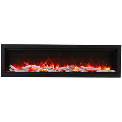 Amantii 100 Inch Symmetry Bespoke Electric Fireplace, Built-In, Indoor/Outdoor, WiFi, Bluetooth, SYM-100-BESPOKE