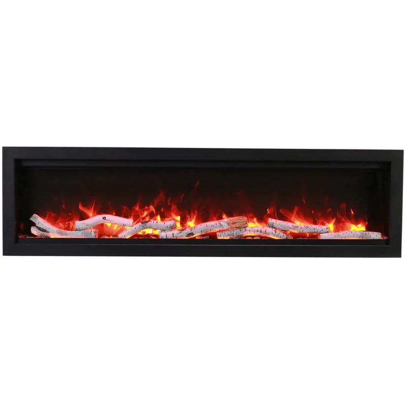 Amantii 100 Inch Symmetry Bespoke Electric Fireplace, Built-In, Indoor/Outdoor, WiFi, Bluetooth, SYM-100-BESPOKE