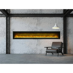 Amantii 100 Inch Symmetry Bespoke Electric Fireplace, Built-In, Indoor/Outdoor, WiFi, Bluetooth, SYM-100-BESPOKE