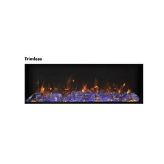 Amantii 30 Inch Panorama Extra Slim Full View Smart Electric Fireplace, Indoor/Outdoor, WiFi, BI-30-XTRASLIM