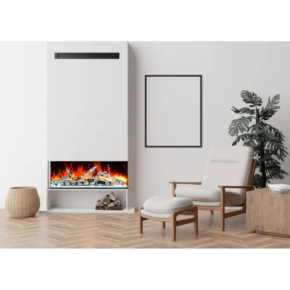 Amantii 45 Inch Tru View Bespoke Smart Electric Fireplace, Indoor/Outdoor, Built-In, TRV-45-BESPOKE