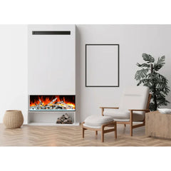 Amantii 45 Inch Tru View Bespoke Smart Electric Fireplace, Indoor/Outdoor, Built-In, TRV-45-BESPOKE