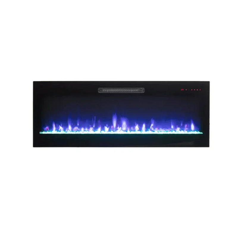 Amantii 50 Inch Evolution Wall Mounted Electric Fireplace, Frameless Design, WiFi Control, LED Flames, 5000 BTU Heater, EVO5020