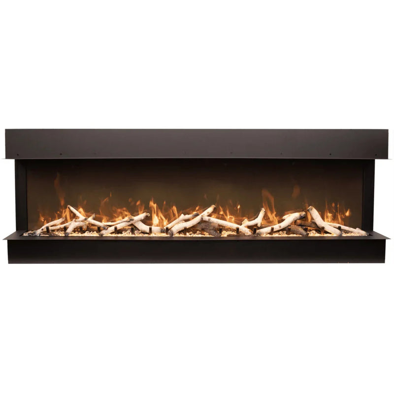 Amantii 50 Inch Tru View Slim Lumina Smart Electric Fireplace, Indoor/Outdoor, WiFi, Smart App Control, 50-TRV-SLIM-LUMINA
