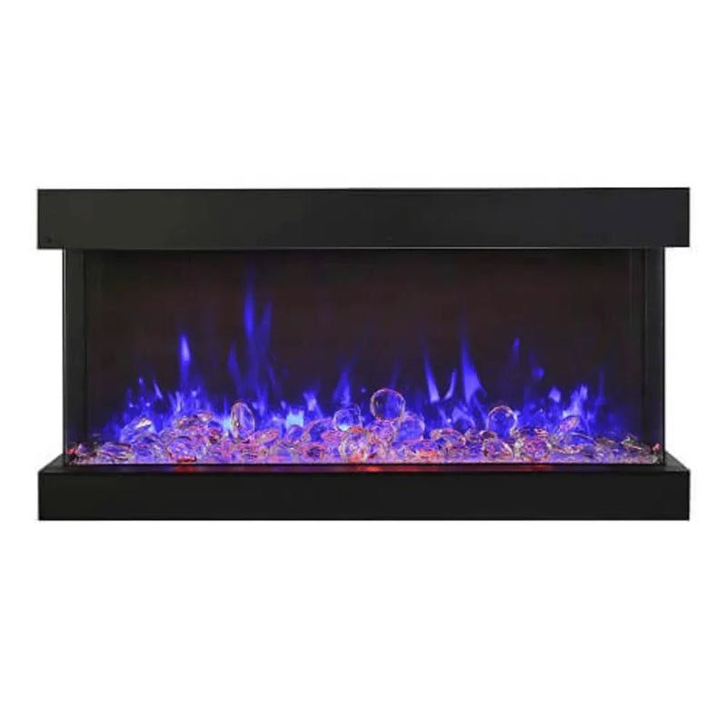 Amantii 72 Inch Tru View Extra Tall XL Smart Electric Fireplace, Indoor/Outdoor, Deep Viewing Area, Ultra-Tall Design, WiFi, App Control, 72-TRV-XT-XL