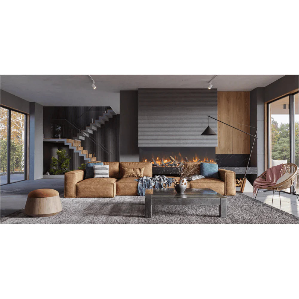 Amantii 75 Inch Tru View Bespoke Smart Electric Fireplace, Indoor/Outdoor, Built-In, TRV-75-BESPOKE
