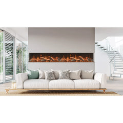 Amantii 85 Inch Tru View Bespoke Smart Electric Fireplace, Indoor/Outdoor, Built-In, TRV-85-BESPOKE