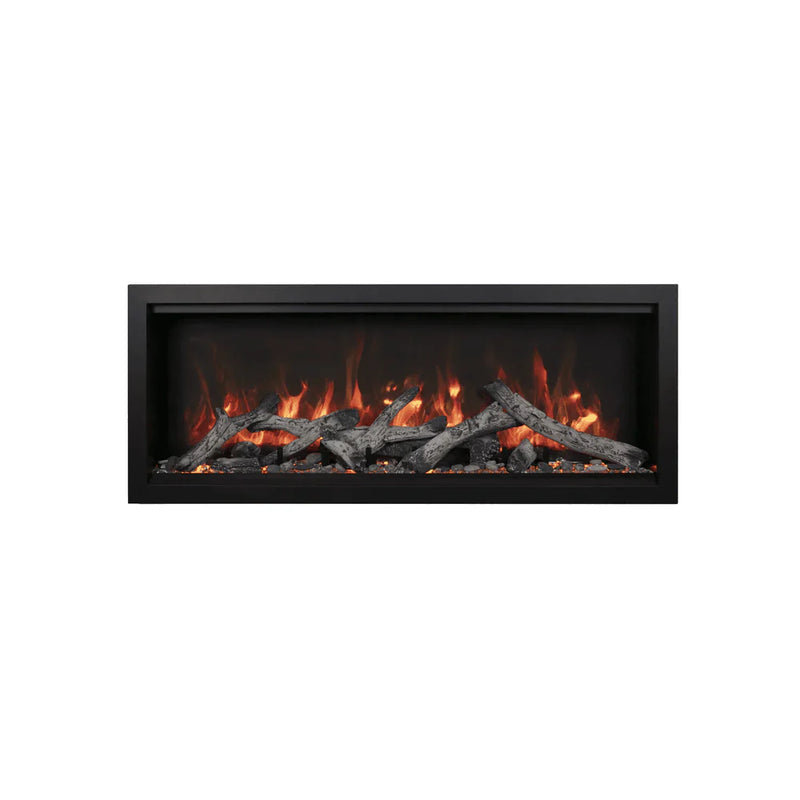 Amantii 88 Inch Symmetry Bespoke XT Electric Fireplace, Indoor/Outdoor, Built-In, WiFi, Bluetooth, SYM-88