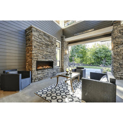 Amantii 88-Inch Symmetry Extra Tall Smart Electric Fireplace – Indoor/Outdoor, WiFi Control, 240V Ready, SYM-88-XT