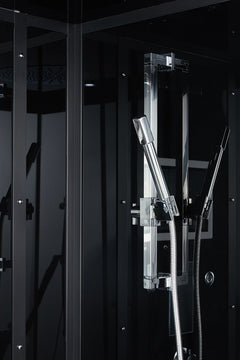 Maya Bath Platinum Anzio-L Steam Shower & Lucca Steam Shower – Compact Glass Enclosure with Smart TV & Full Body Massage