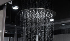 Maya Bath Platinum Anzio-R Steam Shower & Lucca Steam Shower – Compact Glass Enclosures with Smart TV, Full Body Massage
