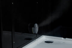 Maya Bath Platinum Anzio-L Steam Shower & Lucca Steam Shower – Compact Glass Enclosure with Smart TV & Full Body Massage