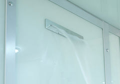 Maya Bath Platinum Anzio-L Steam Shower & Lucca Steam Shower – Compact Glass Enclosure with Smart TV & Full Body Massage