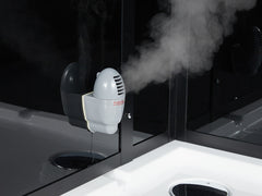 MAYA Bath Arezzo Steam Shower – 37" Compact Luxury Spa with TV, Bluetooth &amp; 5KW Steam | Black or White