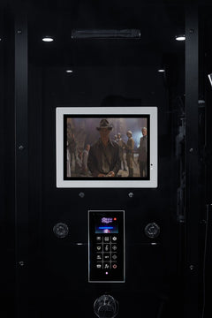 Maya Bath Platinum Arezzo-L Steam Shower – Luxury Whirlpool Spa with Smart TV & Massage Jets