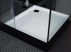 Maya Bath Platinum Arezzo-L Steam Shower – Luxury Whirlpool Spa with Smart TV & Massage Jets