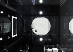 MAYA Bath Arezzo Steam Shower – 37" Compact Luxury Spa with TV, Bluetooth &amp; 5KW Steam | Black or White
