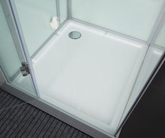 Maya Bath Platinum Arezzo-L Steam Shower – Luxury Whirlpool Spa with Smart TV & Massage Jets