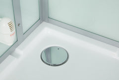 Maya Bath Platinum Arezzo-L Steam Shower – Luxury Whirlpool Spa with Smart TV & Massage Jets