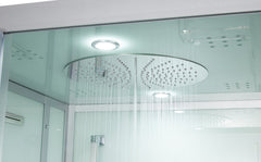 MAYA Bath Arezzo Steam Shower – 37" Compact Luxury Spa with TV, Bluetooth &amp; 5KW Steam | Black or White