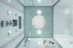 Maya Bath Platinum Arezzo-L Steam Shower – Luxury Whirlpool Spa with Smart TV & Massage Jets