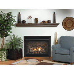 Empire 34" Van Buren Deluxe B-Vent Gas Fireplace with Contour Burner and Log Set BVD34FP30FN