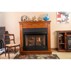Buck Stove Builder Series Vent-Free Gas Firebox with Oak Logs Indoor NV Series