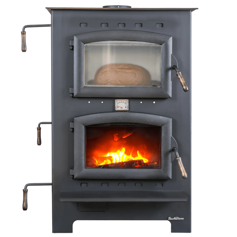 Buck Stove 27-inch Homesteader Wood Burning Cook Stove with Baking Oven 28,901 BTU FP HOMESTEADER