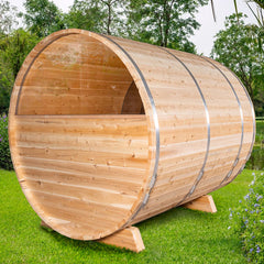 Dundalk LeisureCraft Serenity MP Barrel Sauna - Wood-burning Heater CTC2245MPW
