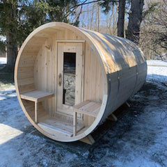 Dundalk LeisureCraft CT Serenity Barrel Sauna - Wood-burning Heater CTC2245W