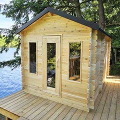 Dundalk LeisureCraft CT Georgian Cabin Sauna with Changeroom Electric Heater CTC88CE