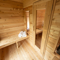 Dundalk LeisureCraft CT Georgian Cabin Sauna with Changeroom Electric Heater CTC88CE