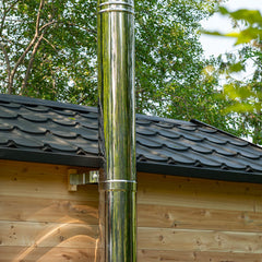 Dundalk LeisureCraft CT Georgian Cabin Sauna with Changeroom 6 Person - Wood-burning Heater CTC88CW