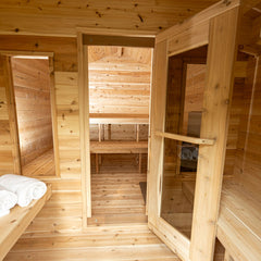 Dundalk LeisureCraft CT Georgian Cabin Sauna with Changeroom 6 Person - Wood-burning Heater CTC88CW