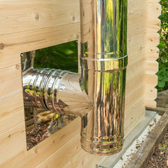 Dundalk LeisureCraft CT Georgian Cabin Sauna with Changeroom 6 Person - Wood-burning Heater CTC88CW