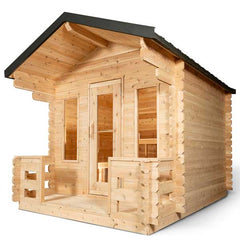 Dundalk LeisureCraft CT Georgian Cabin Sauna with Porch Electric Heater CTC88PE
