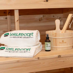 Dundalk LeisureCraft CT Georgian Cabin Sauna with Porch Electric Heater CTC88PE