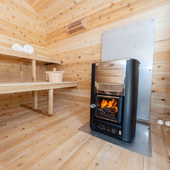Dundalk LeisureCraft CT Georgian Cabin Sauna with Porch Electric Heater CTC88PE