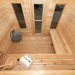 Dundalk LeisureCraft CT Georgian Cabin Sauna with Porch Electric Heater CTC88PE
