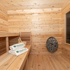 Dundalk LeisureCraft CT Georgian Cabin Sauna with Porch Electric Heater CTC88PE