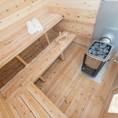 Dundalk LeisureCraft CT Georgian Cabin Sauna with Porch Electric Heater CTC88PE