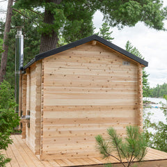 Dundalk LeisureCraft CT Georgian 6 Person Outdoor Sauna - Wood-burning Heater CTC88W