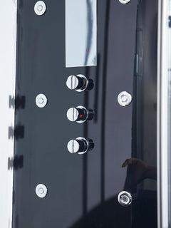 Maya Bath Platinum Catania-L Steam Shower & Catania Steam Shower – Luxury Corner Whirlpool Spa with Entertainment Features