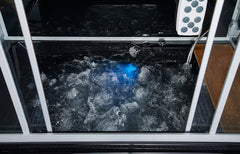 Maya Bath Platinum Catania-L Steam Shower & Catania Steam Shower – Luxury Corner Whirlpool Spa with Entertainment Features