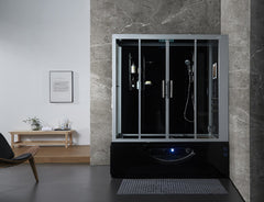 Maya Bath Platinum Catania-R Steam Shower & Catania Steam Shower – Luxury Corner Whirlpool & Entertainment Spa