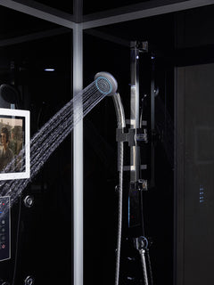 Maya Bath Platinum Catania-L Steam Shower & Catania Steam Shower – Luxury Corner Whirlpool Spa with Entertainment Features